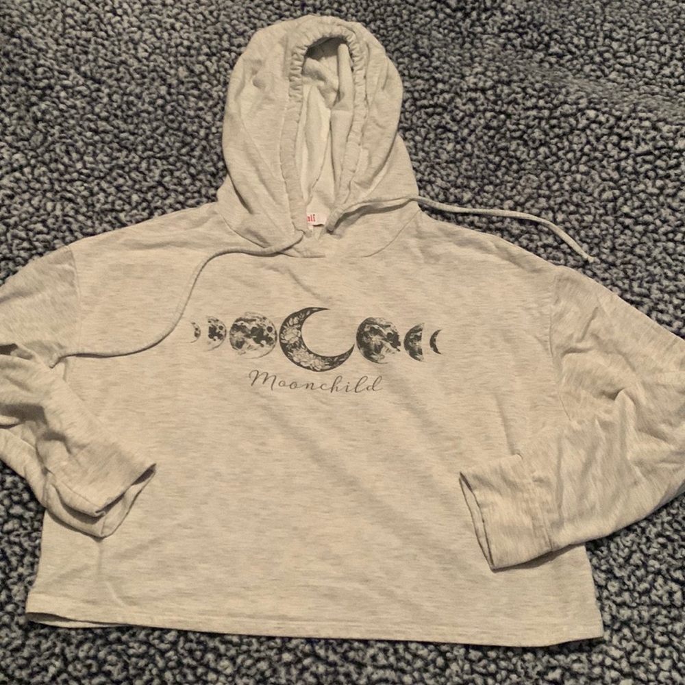 EUC cropped lightweight hoodie